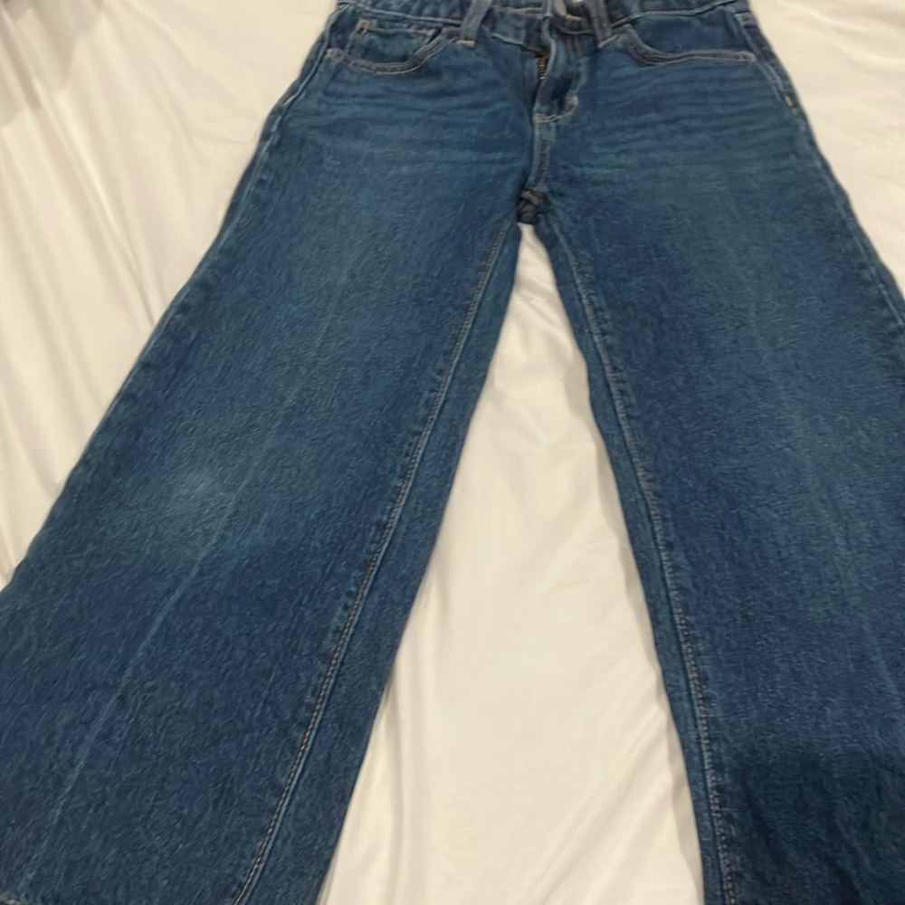 Kids wide leg Blue Jeans girls size 8